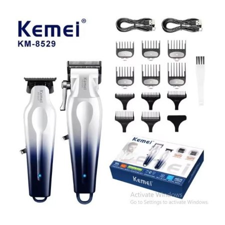 Kemei مجموعة KM-8529 الاحترافية (آلة الخط + آلة الصفر)